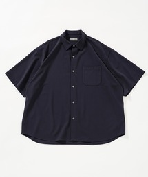 EDIFICE 刺繍半袖シャツ EDIFICE 「EDIFICE」 半袖シャツ SMALL ブルー メンズ