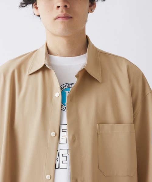 417 EDIFICE(フォーワンセブンエディフィス)の「【ZOZO限定】Comfort SH S/S / ビッグシルエット ショートスリーブシャツ(シャツ/ブラウス・メンズ・グレー/ダークネイビー/ベージュ/ブラック/チャコール・XL/L/M/S/XS)」の21枚目の写真