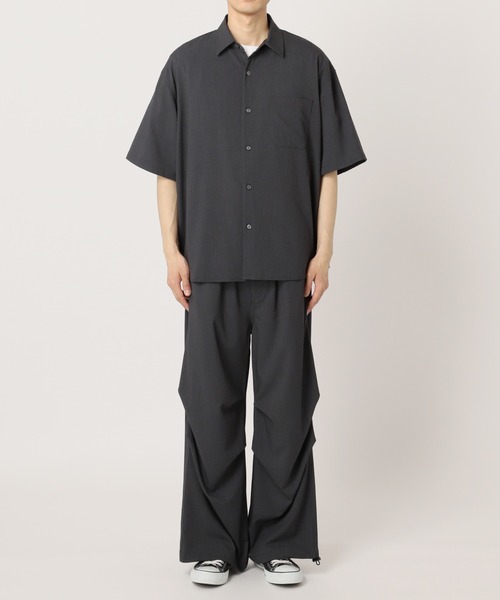 417 EDIFICE(フォーワンセブンエディフィス)の「【ZOZO限定】Comfort SH S/S / ビッグシルエット ショートスリーブシャツ(シャツ/ブラウス・メンズ・グレー/ダークネイビー/ベージュ/ブラック/チャコール・XL/L/M/S/XS)」の22枚目の写真