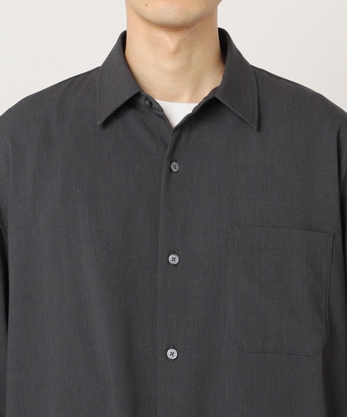 417 EDIFICE(フォーワンセブンエディフィス)の「【ZOZO限定】Comfort SH S/S / ビッグシルエット ショートスリーブシャツ(シャツ/ブラウス・メンズ・グレー/ダークネイビー/ベージュ/ブラック/チャコール・XL/L/M/S/XS)」の15枚目の写真