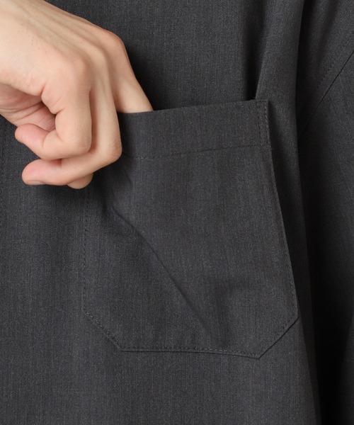417 EDIFICE(フォーワンセブンエディフィス)の「【ZOZO限定】Comfort SH S/S / ビッグシルエット ショートスリーブシャツ(シャツ/ブラウス・メンズ・グレー/ダークネイビー/ベージュ/ブラック/チャコール・XL/L/M/S/XS)」の7枚目の写真