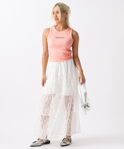 FOREVER 21（フォーエバー トゥエンティーワン）の「【2024SS】CHERRYBOMBロゴタンク（タンクトップ・レディース・ネイビー/ピンク/オフホワイト・SMALL/MEDIUM）」の15枚目の写真