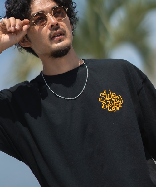 SIDEWAY STANCE(サイドウェイスタンス)の「【SIDEWAY STANCE】オリジナル グラフィック プリント/ワッペン刺しゅう 半袖Tシャツ(Tシャツ/カットソー・メンズ・カーキ系/グレー系2/ホワイト/ホワイト系/グレー/ブラック/ブラック系2/ブラック系1/ブラック系/ホワイト系2/ホワイト系1/ブルー系1/ホワイト系3/ブラック系4/カーキ系4/パープル系3/グレー系3/グレー系4/ブラック系3/ホワイト系4・SMALL/X-LARGE/LARGE/MEDIUM)」の10枚目の写真