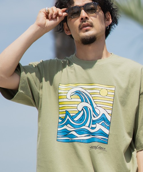 SIDEWAY STANCE(サイドウェイスタンス)の「【SIDEWAY STANCE】オリジナル グラフィック プリント/ワッペン刺しゅう 半袖Tシャツ(Tシャツ/カットソー・メンズ・カーキ系/グレー系2/ホワイト/ホワイト系/グレー/ブラック/ブラック系2/ブラック系1/ブラック系/ホワイト系2/ホワイト系1/ブルー系1/ホワイト系3/ブラック系4/カーキ系4/パープル系3/グレー系3/グレー系4/ブラック系3/ホワイト系4・SMALL/X-LARGE/LARGE/MEDIUM)」の17枚目の写真