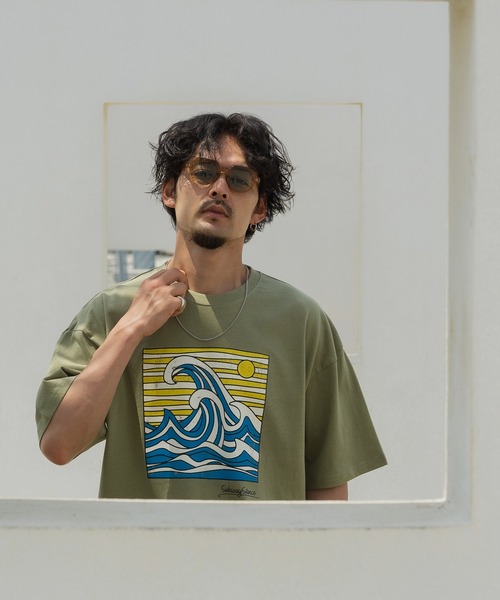 SIDEWAY STANCE(サイドウェイスタンス)の「【SIDEWAY STANCE】オリジナル グラフィック プリント/ワッペン刺しゅう 半袖Tシャツ(Tシャツ/カットソー・メンズ・カーキ系/グレー系2/ホワイト/ホワイト系/グレー/ブラック/ブラック系2/ブラック系1/ブラック系/ホワイト系2/ホワイト系1/ブルー系1/ホワイト系3/ブラック系4/カーキ系4/パープル系3/グレー系3/グレー系4/ブラック系3/ホワイト系4・SMALL/X-LARGE/LARGE/MEDIUM)」の21枚目の写真