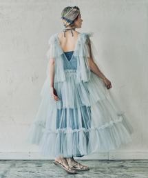 TULI【ﾁｭﾘ】ロングジレ シアードレス