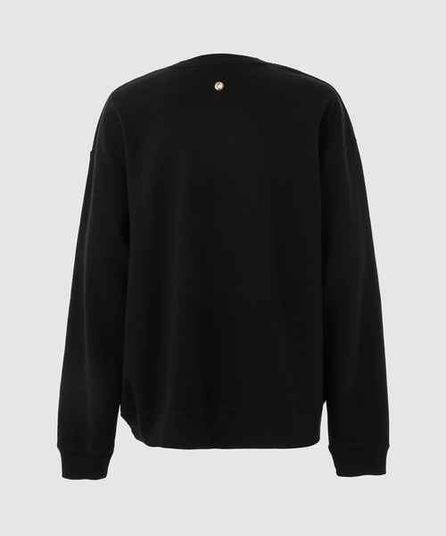 DIGAWEL(ディガウェル)の「Print sweatshirt (ready-made)2 Made Blanks(スウェット・メンズ・ブラック・1/2)」の2枚目の写真