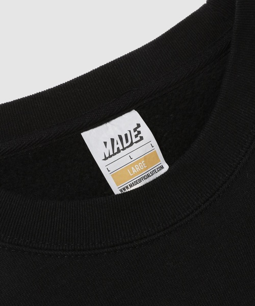 DIGAWEL(ディガウェル)の「Print sweatshirt (ready-made)2 Made Blanks(スウェット・メンズ・ブラック・1/2)」の3枚目の写真
