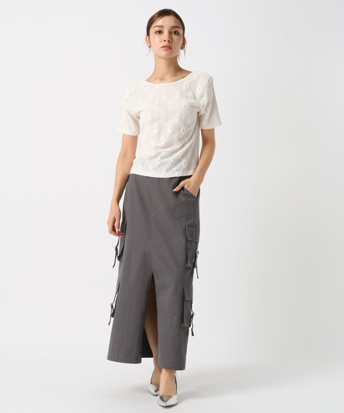 FOREVER 21(フォーエバー トゥエンティーワン)の「【2024SS】フラワーレースTシャツ(Tシャツ/カットソー・レディース・オフホワイト/ピンク/ブラック・SMALL/MEDIUM)」の4枚目の写真