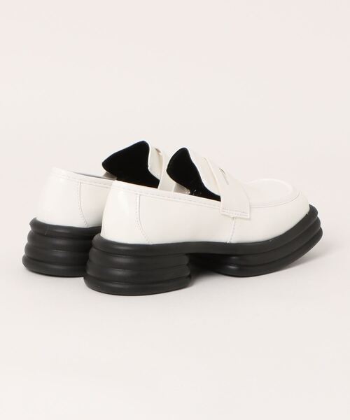 SVEC（シュベック）の「スクエアトゥ コインローファー / スリッポン（ローファー・レディース・ホワイト・36/37/38/39/35）」の7枚目の写真