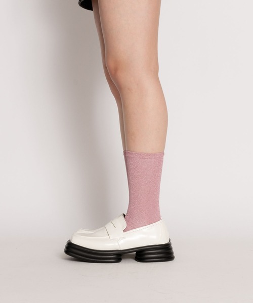 SVEC（シュベック）の「スクエアトゥ コインローファー / スリッポン（ローファー・レディース・ホワイト・36/37/38/39/35）」の5枚目の写真