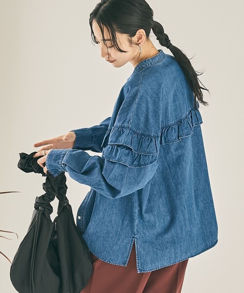 本日のみ値下げ デニムフリルシャツ　新品 デニムフリルシャツ | [公式]バビロン（BABYLONE）通販