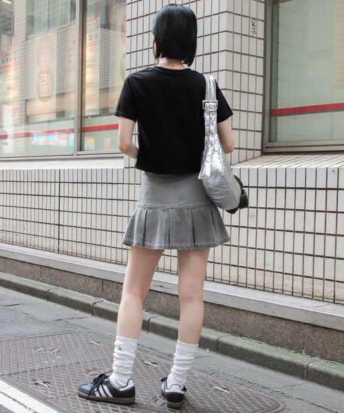 3.3 Field Trip （3.3フィールドトリップ）の「3.3 Field Trip／ストーンロゴT（Tシャツ/カットソー・レディース・ホワイト/ブラック・FREE）」の4枚目の写真