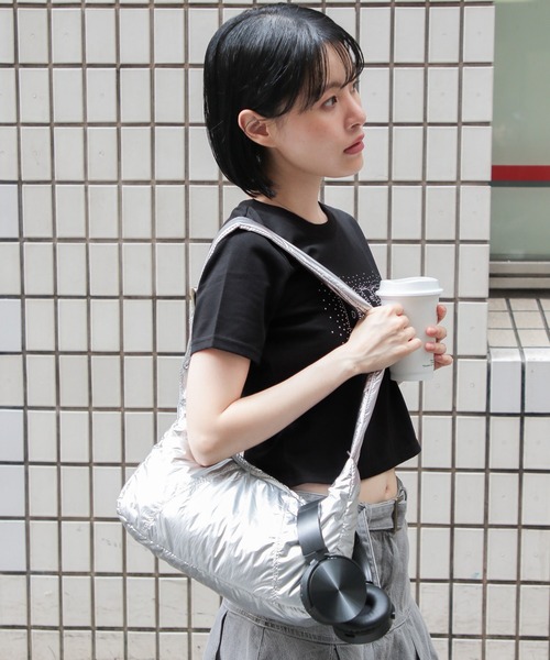 3.3 Field Trip （3.3フィールドトリップ）の「3.3 Field Trip／ストーンロゴT（Tシャツ/カットソー・レディース・ホワイト/ブラック・FREE）」の8枚目の写真