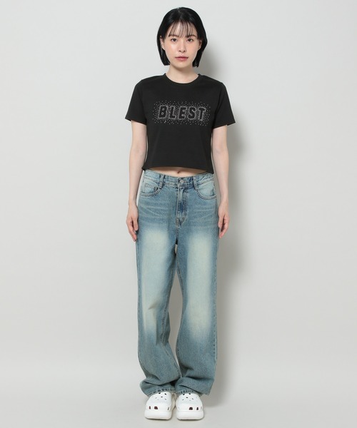 3.3 Field Trip （3.3フィールドトリップ）の「3.3 Field Trip／ストーンロゴT（Tシャツ/カットソー・レディース・ホワイト/ブラック・FREE）」の14枚目の写真