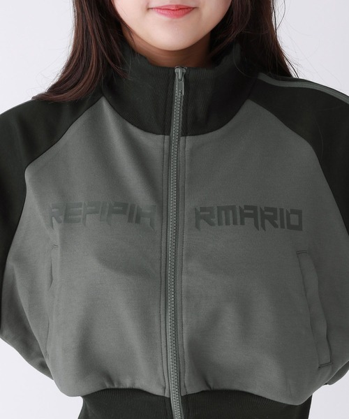 repipi armario(レピピ アルマリオ)の「ショートトラックジャケット(ジャージ・キッズ・ブラック/チャコールグレー/アイボリー・LARGE/MEDIUM/SMALL)」の16枚目の写真