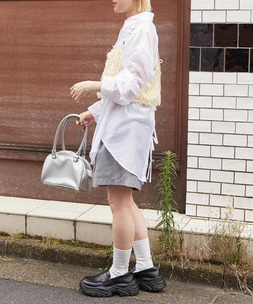 w closet(ダブルクローゼット)の「フェザービスチェ(その他トップス・レディース・ベージュ/コーラルピンク/ブラック/グレー/オフホワイト・FREE)」の10枚目の写真