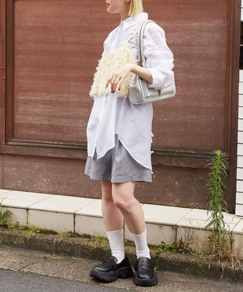 w closet(ダブルクローゼット)の「フェザービスチェ(その他トップス・レディース・ベージュ/コーラルピンク/ブラック/グレー/オフホワイト・FREE)」の14枚目の写真