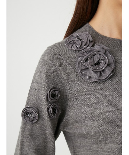 FRAY I.D（フレイアイディー）の「3Dフラワーカーディガン