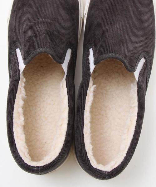 coen（コーエン）の「コーデュロイボアスリッポン1（スリッポン・メンズ・ダークグレー/ベージュ・MEDIUM/LARGE/SMALL）」の10枚目の写真