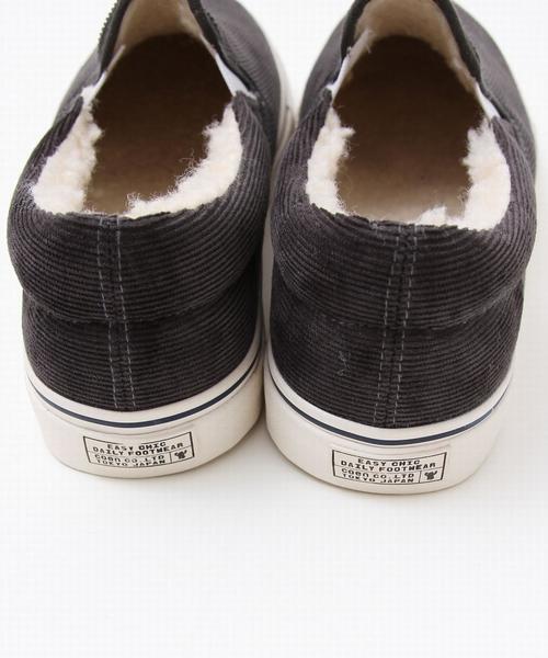 coen（コーエン）の「コーデュロイボアスリッポン1（スリッポン・メンズ・ダークグレー/ベージュ・MEDIUM/LARGE/SMALL）」の12枚目の写真