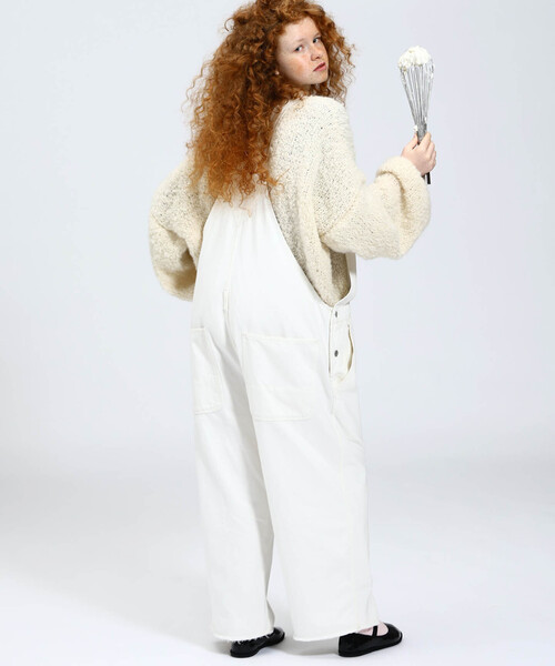 JOURNAL STANDARD LUXE（ジャーナルスタンダード　ラックス）の「11OZデニム オーバーオール（サロペット/オーバーオール・レディース・ホワイト/ブルー・FREE）」の2枚目の写真