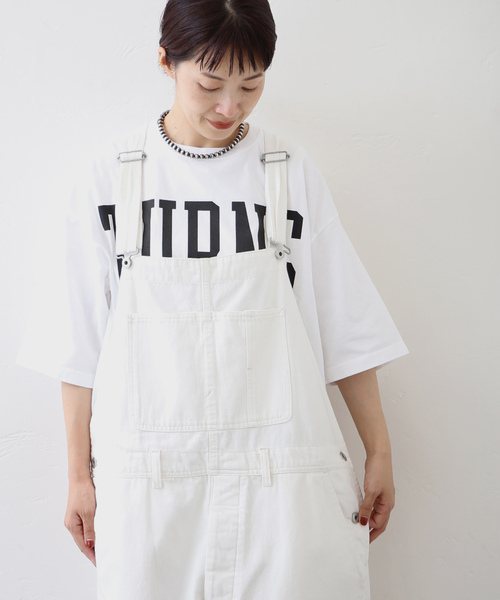 JOURNAL STANDARD LUXE（ジャーナルスタンダード　ラックス）の「11OZデニム オーバーオール（サロペット/オーバーオール・レディース・ホワイト/ブルー・FREE）」の6枚目の写真