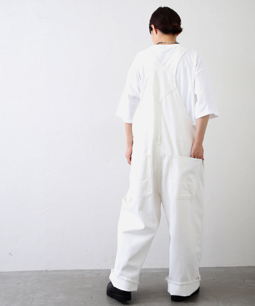 JOURNAL STANDARD LUXE（ジャーナルスタンダード　ラックス）の「11OZデニム オーバーオール（サロペット/オーバーオール・レディース・ホワイト/ブルー・FREE）」の8枚目の写真