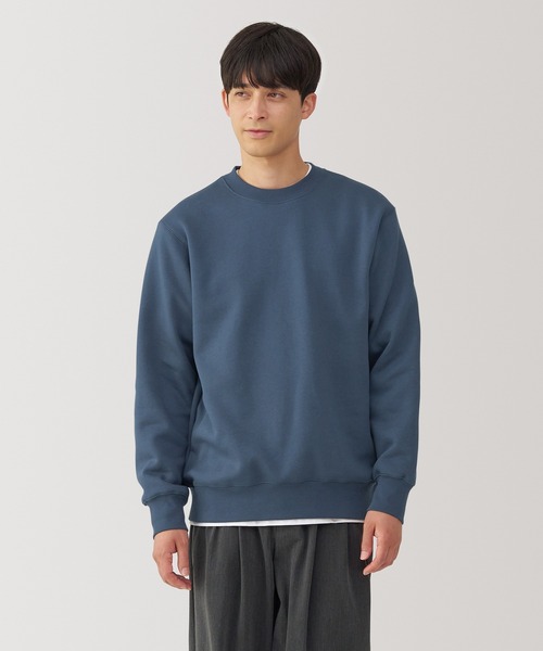 無印良品（ムジルシリョウヒン）の「紳士　スウェットシャツ（スウェット・メンズ・ブラック/アイボリー/グレー/ダークグリーン/ブルー系/レンガ・S/M/L/XL）」の5枚目の写真