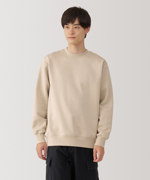 無印良品（ムジルシリョウヒン）の「紳士　スウェットシャツ（スウェット・メンズ・ブラック/アイボリー/グレー/ダークグリーン/ブルー系/レンガ・S/M/L/XL）」の2枚目の写真