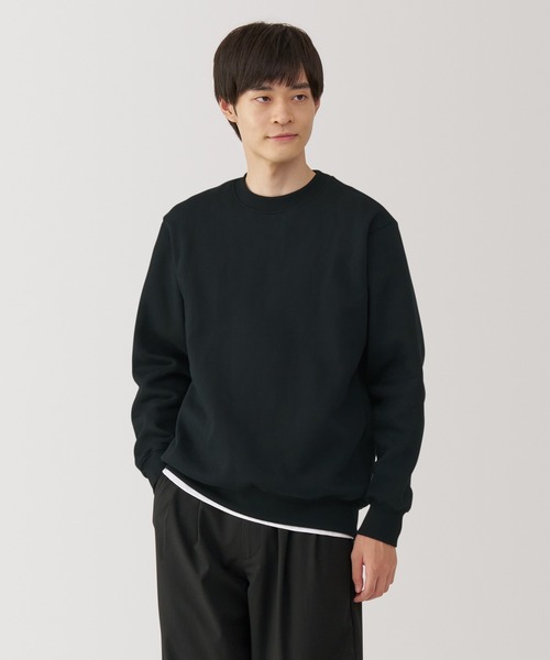 無印良品（ムジルシリョウヒン）の「紳士　スウェットシャツ（スウェット・メンズ・ブラック/アイボリー/グレー/ダークグリーン/ブルー系/レンガ・S/M/L/XL）」の3枚目の写真