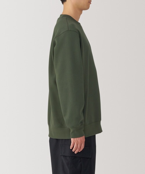 無印良品（ムジルシリョウヒン）の「紳士　スウェットシャツ（スウェット・メンズ・ブラック/アイボリー/グレー/ダークグリーン/ブルー系/レンガ・S/M/L/XL）」の8枚目の写真