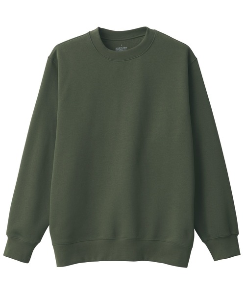 無印良品（ムジルシリョウヒン）の「紳士　スウェットシャツ（スウェット・メンズ・ブラック/アイボリー/グレー/ダークグリーン/ブルー系/レンガ・S/M/L/XL）」の11枚目の写真