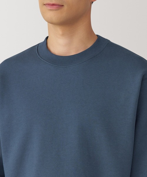 無印良品（ムジルシリョウヒン）の「紳士　スウェットシャツ（スウェット・メンズ・ブラック/アイボリー/グレー/ダークグリーン/ブルー系/レンガ・S/M/L/XL）」の16枚目の写真