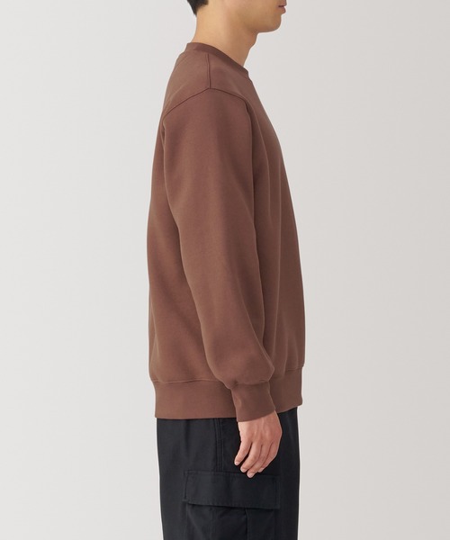 無印良品（ムジルシリョウヒン）の「紳士　スウェットシャツ（スウェット・メンズ・ブラック/アイボリー/グレー/ダークグリーン/ブルー系/レンガ・S/M/L/XL）」の20枚目の写真