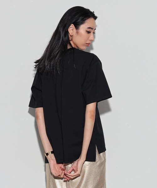 GALLEST（ギャレスト）の「シャイン箔プリントTシャツ（Tシャツ/カットソー・レディース・ホワイト/ライトグレー/ブラック・38）」の10枚目の写真