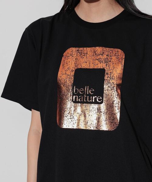 GALLEST（ギャレスト）の「シャイン箔プリントTシャツ（Tシャツ/カットソー・レディース・ホワイト/ライトグレー/ブラック・38）」の7枚目の写真