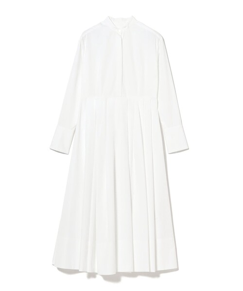EFFE BEAMS ロングワンピース　シャツワンピース EFFE BEAMS（エッフェ ビームス）ギャザースリーブ シャツ