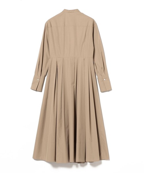 EFFE BEAMS ロングワンピース　シャツワンピース EFFE BEAMS（エッフェ ビームス）ギャザースリーブ シャツ