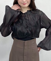 archives | シャイニーシアーギャザーブラウス／(シャツ/ブラウス)