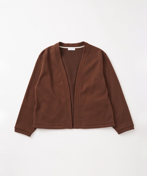【セール】【WEB限定】ルーズシルエット 裏起毛 トッパー カーディガン / ユニセックス（カーディガン/ボレロ）｜ADAM ET ROPE'（アダムエロペ）