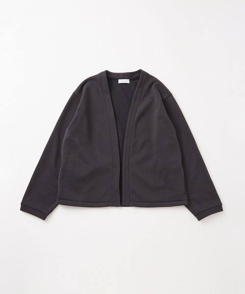 ADAM ET ROPE'（アダムエロペ）の「【WEB限定】ルーズシルエット 裏起毛 トッパー カーディガン / ユニセックス（カーディガン/ボレロ・メンズ・ブラック系その他/グレー/ダークブラウン・L/M）」の2枚目の写真