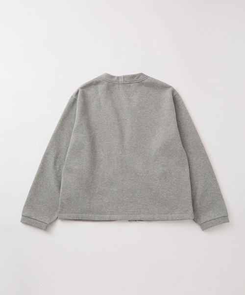 ADAM ET ROPE'（アダムエロペ）の「【WEB限定】ルーズシルエット 裏起毛 トッパー カーディガン / ユニセックス（カーディガン/ボレロ・メンズ・ブラック系その他/グレー/ダークブラウン・L/M）」の9枚目の写真