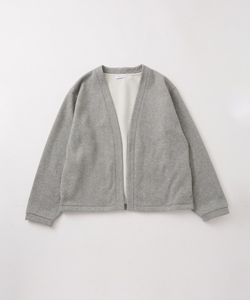 ADAM ET ROPE'（アダムエロペ）の「【WEB限定】ルーズシルエット 裏起毛 トッパー カーディガン / ユニセックス（カーディガン/ボレロ・メンズ・ブラック系その他/グレー/ダークブラウン・L/M）」の16枚目の写真