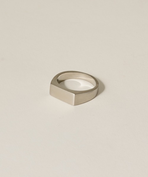 novice（ノーヴィス）の「【novice】Vintage Rectangle Signet Ring［Stainless］（リング・メンズ・シルバー・FREE/19/14）」の5枚目の写真