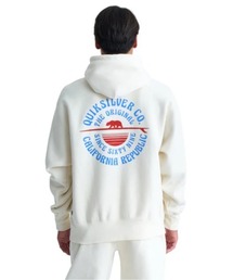 BOARDWALK FLEECE HOO/クイックシルバーバックプリントプルオーバーパーカー・フーディー