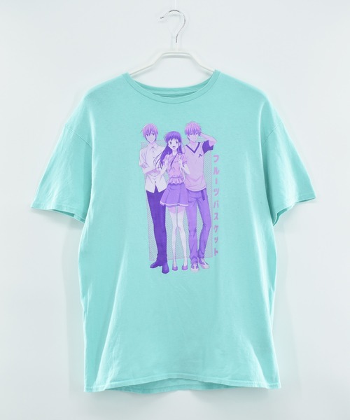 VINTAGE（ヴィンテージ）の「【ヴィンテージ古着】フルーツバスケット アニメーション プリントTシャツ（Tシャツ/カットソー・メンズ・ブルー・LARGE）」の2枚目の写真