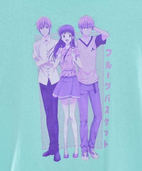 VINTAGE（ヴィンテージ）の「【ヴィンテージ古着】フルーツバスケット アニメーション プリントTシャツ（Tシャツ/カットソー・メンズ・ブルー・LARGE）」の3枚目の写真