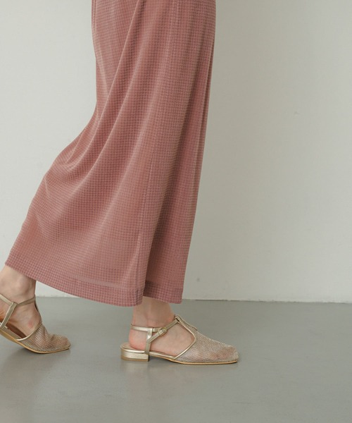 SENSE OF PLACE by URBAN RESEARCH（センスオブプレイスバイアーバンリサーチ）の「シアーラメベロアスカート（スカート・レディース・オフホワイト/ブラック/ピンク・ONE）」の10枚目の写真