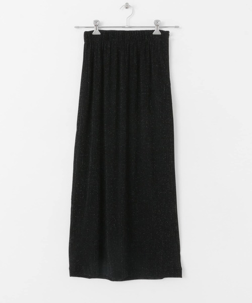 SENSE OF PLACE by URBAN RESEARCH（センスオブプレイスバイアーバンリサーチ）の「シアーラメベロアスカート（スカート・レディース・オフホワイト/ブラック/ピンク・ONE）」の20枚目の写真